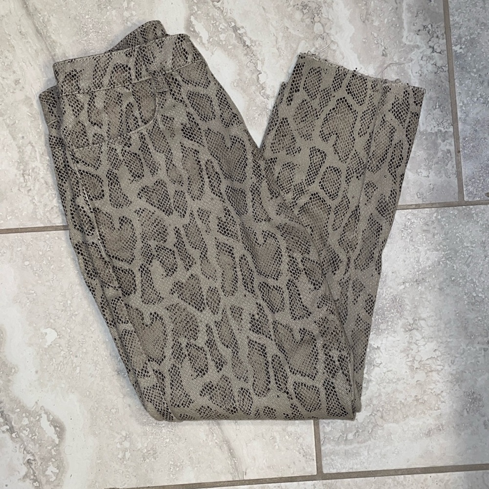Snake Print Denim
